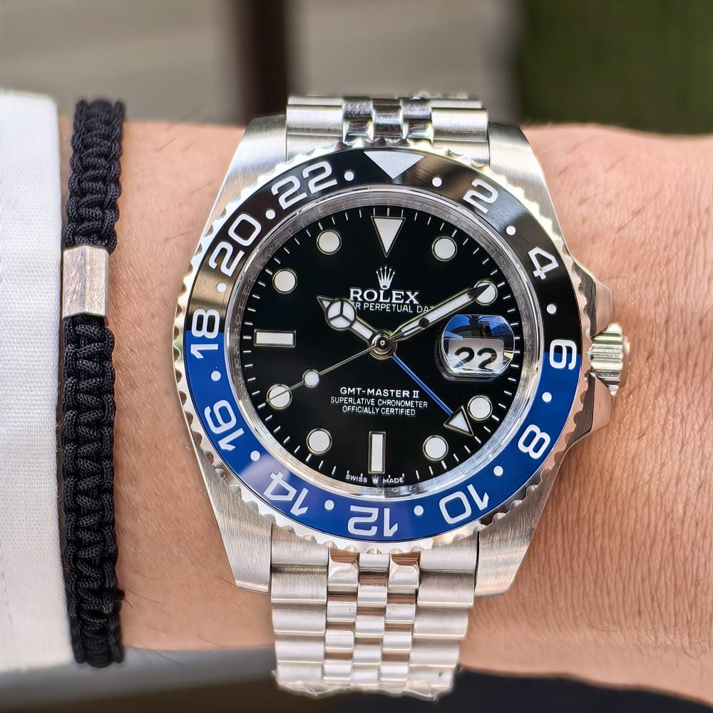 rolex gmt master ii batman jubilee 40mm watch - Image 3