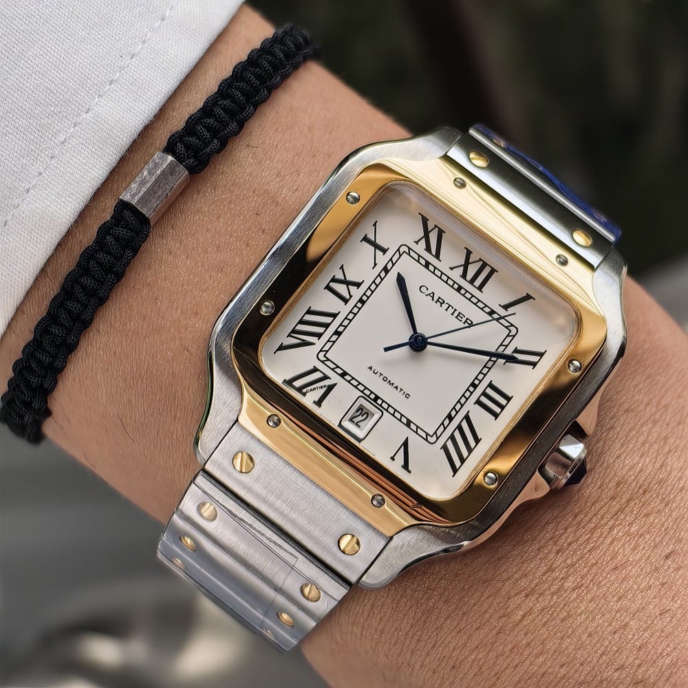 cartier santos automatic watch - 40 mm stainless steel