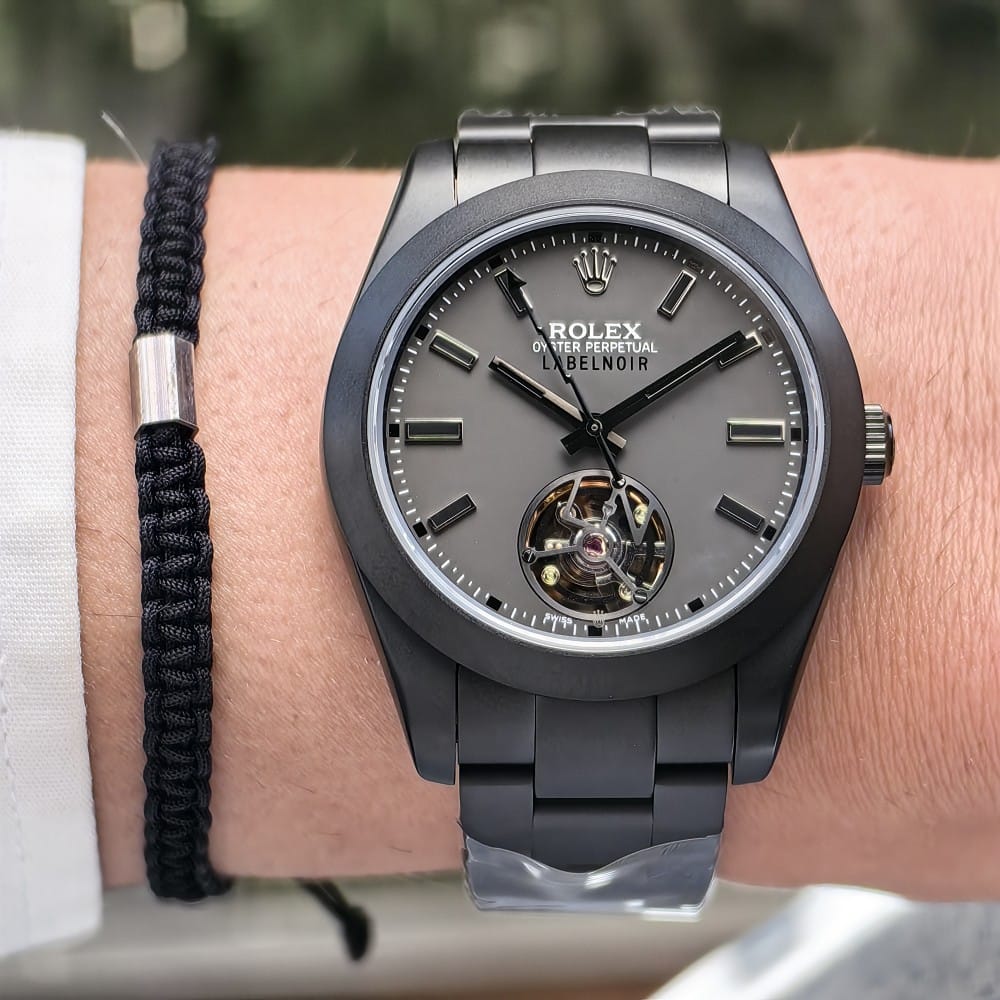 rolex label noir black 41mm automatic watch - Image 2