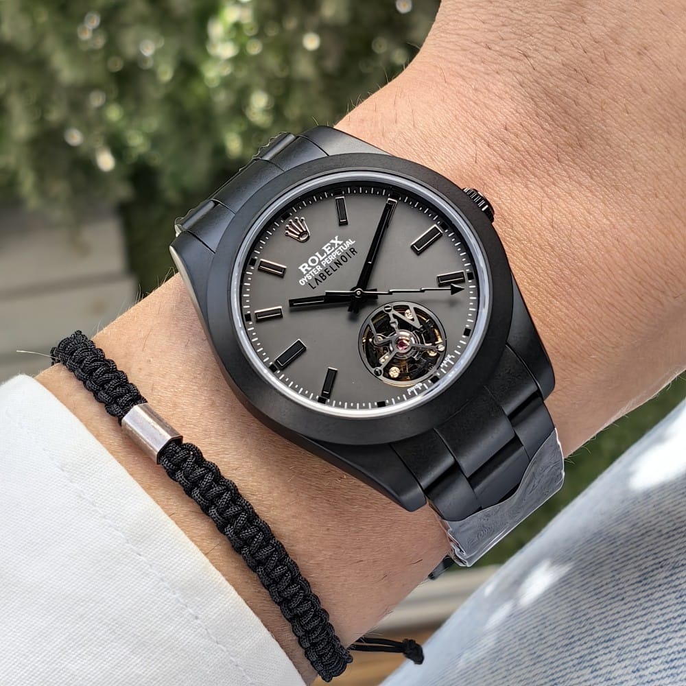 rolex label noir black 41mm automatic watch - Image 3