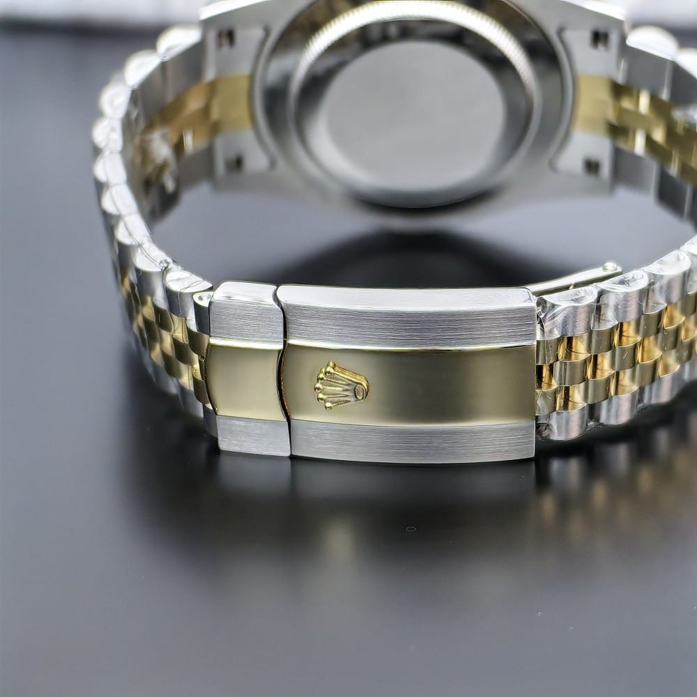 rolex datejust 41mm automatic watch - gold & silver - Image 2