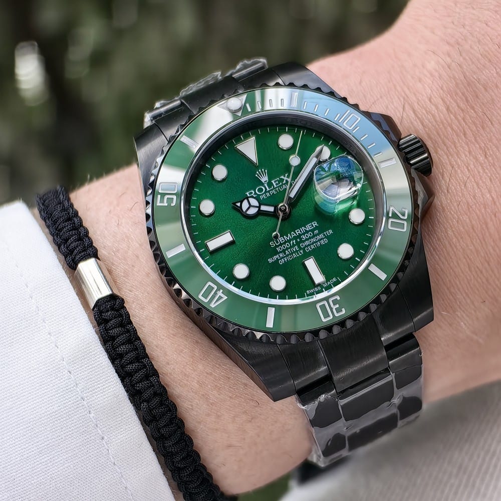 rolex submariner date black-green dial 40mm watch - Image 3