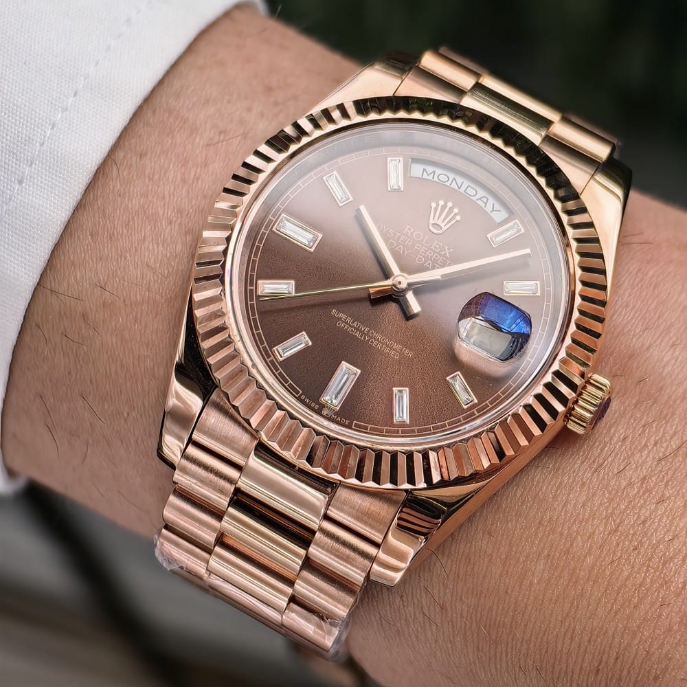 rolex day-date 40mm automatic watch