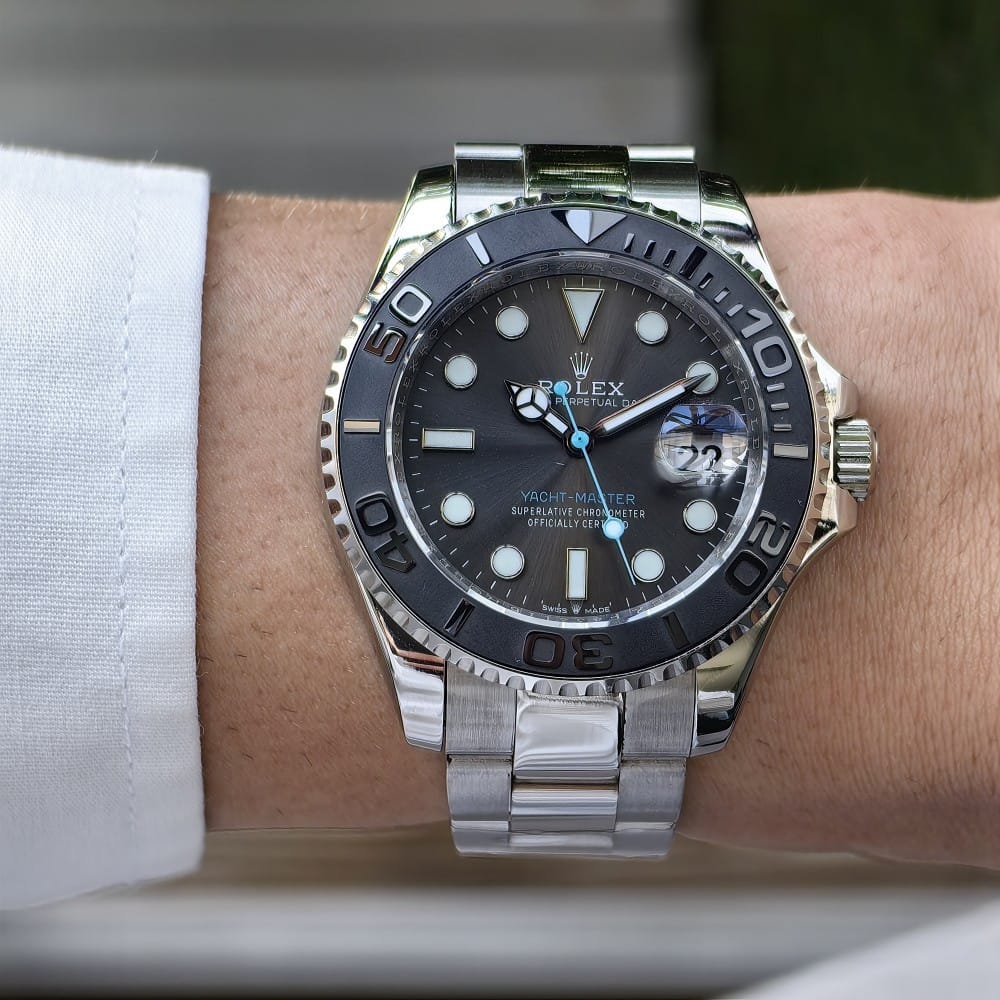 rolex yacht-master 40mm automatic stainless steel watch - Image 2