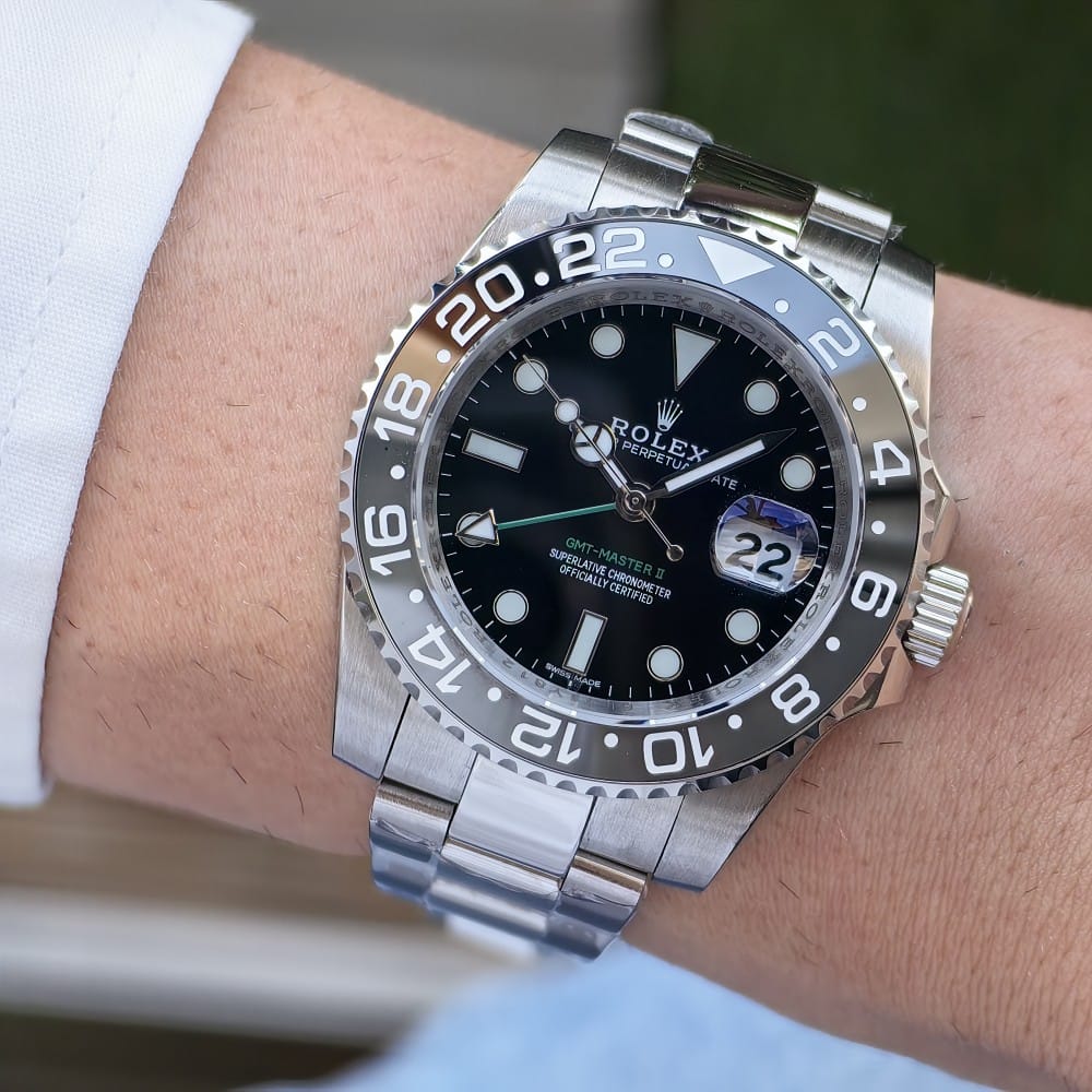 rolex gmt master ii 40mm automatic watch