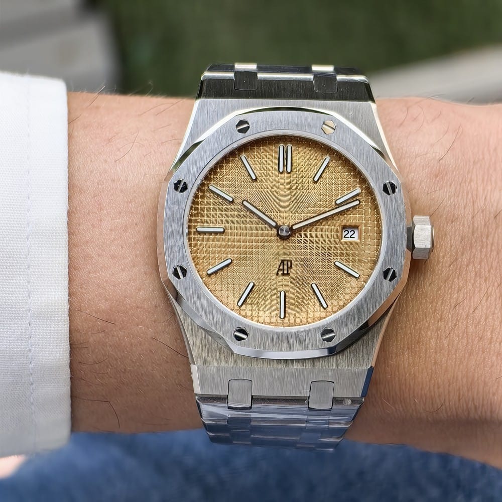 audemars piguet champagne dial 39mm automatic watch - Image 2