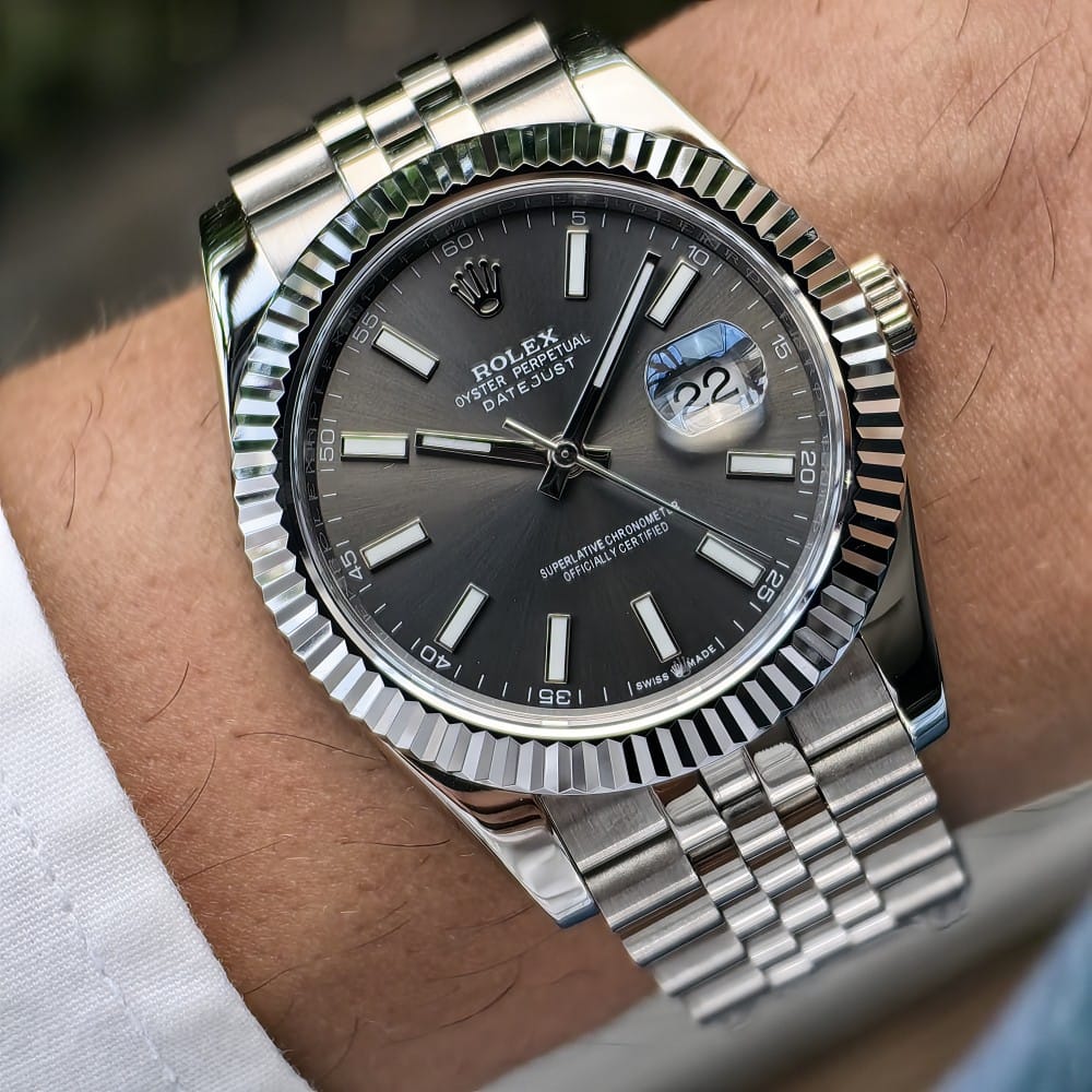 rolex datejust 41mm automatic watch - model datejust73