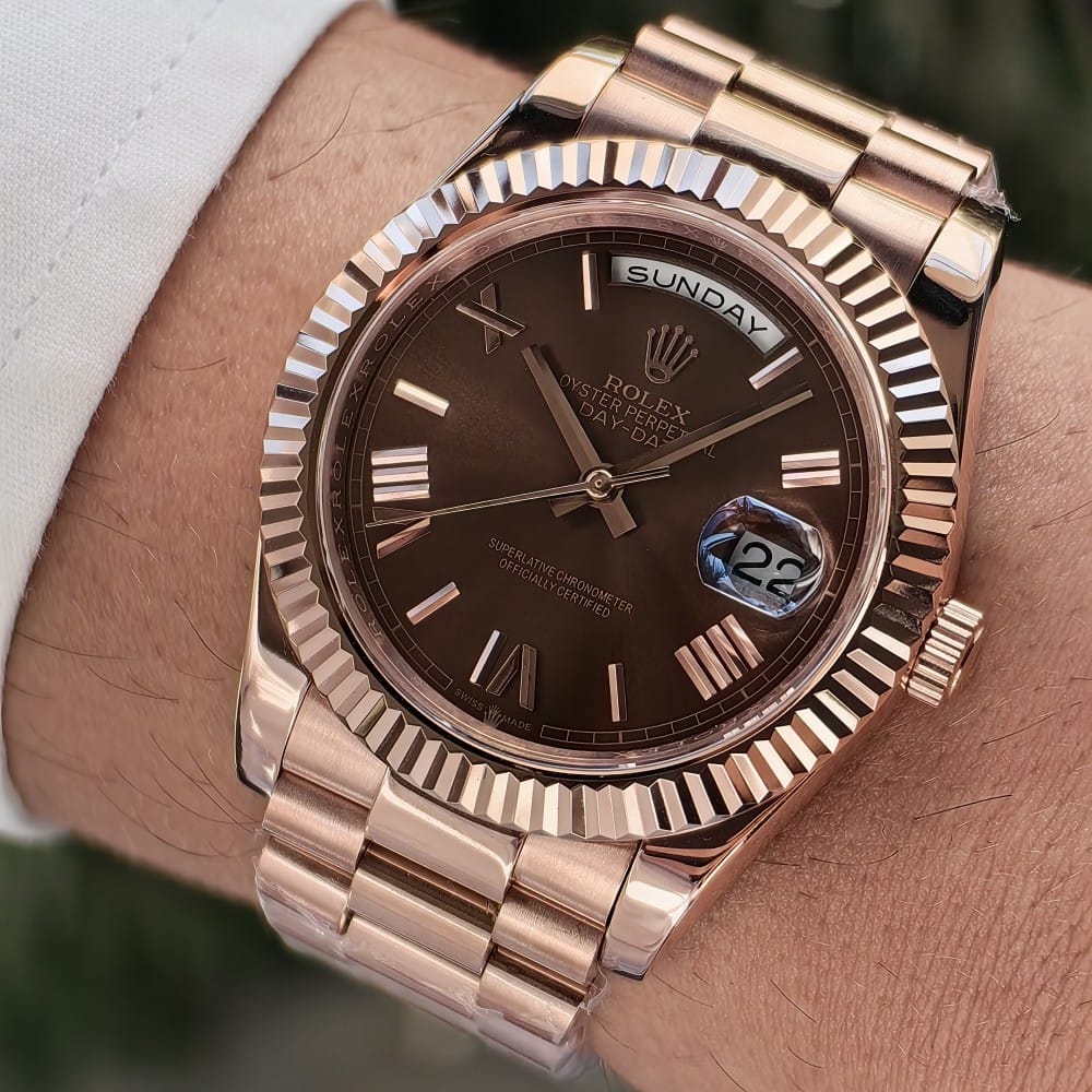 rolex day-date 40mm automatic watch - 316l stainless steel - Image 5