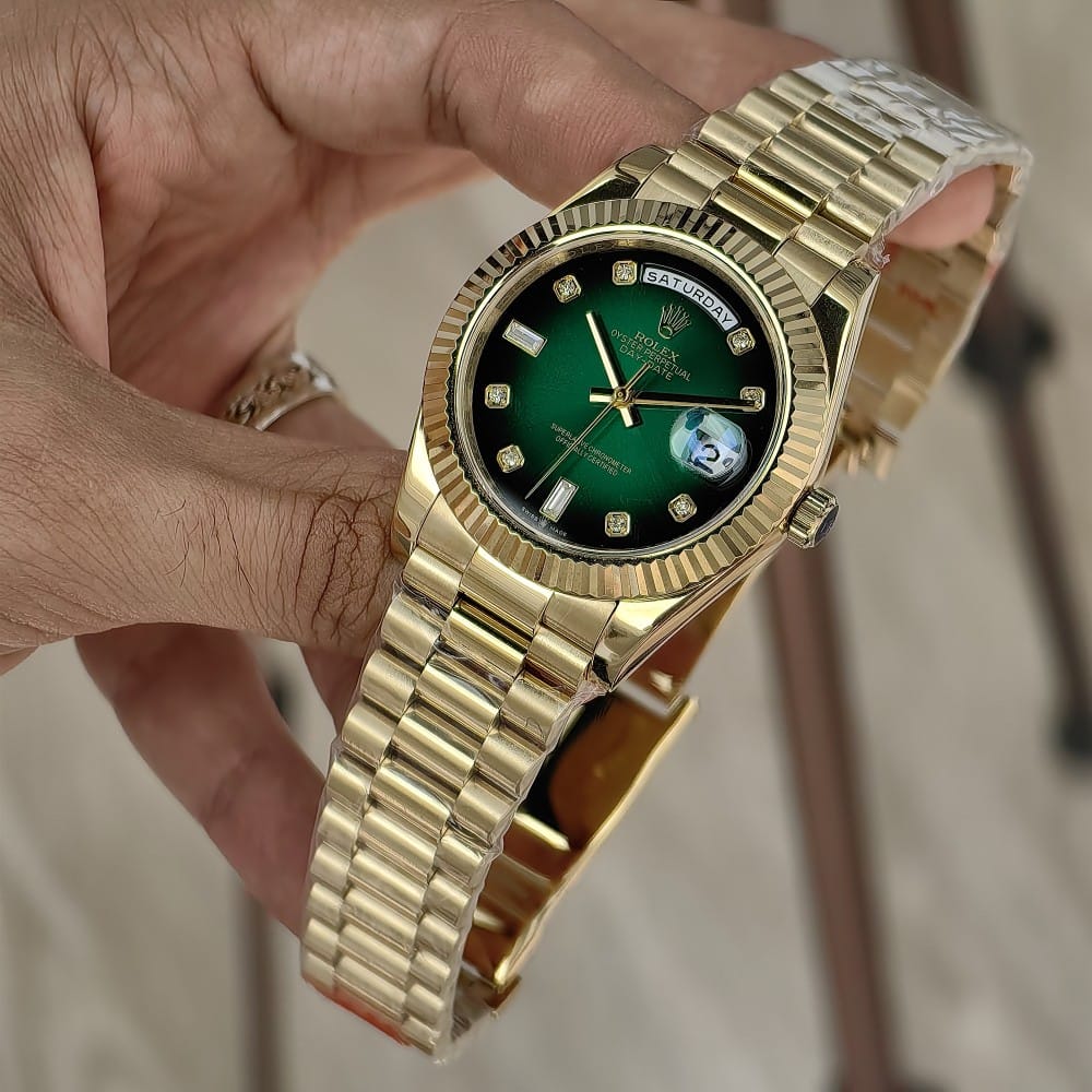 rolex day-date 40mm gold automatic watch - Image 4