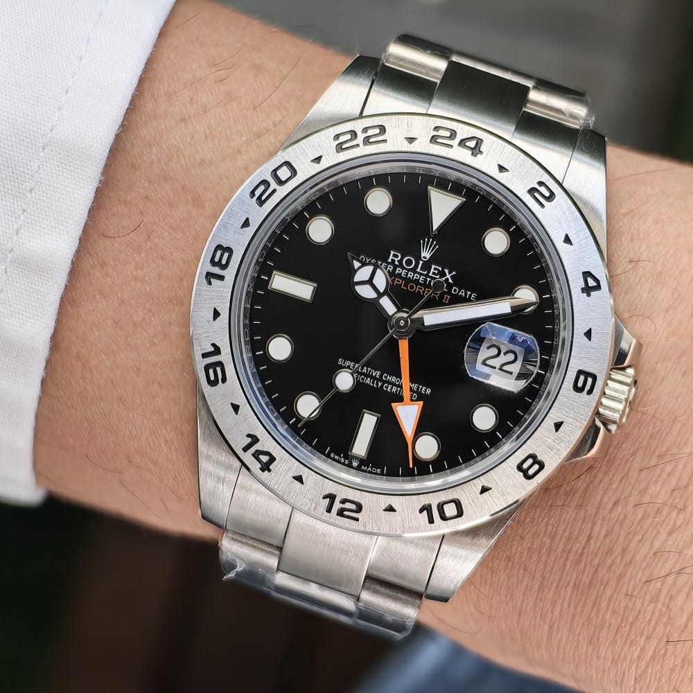 rolex explorer ii 43mm automatic watch