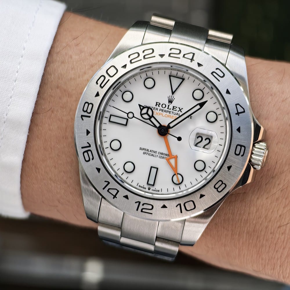 rolex explorer ii 43mm automatic watch