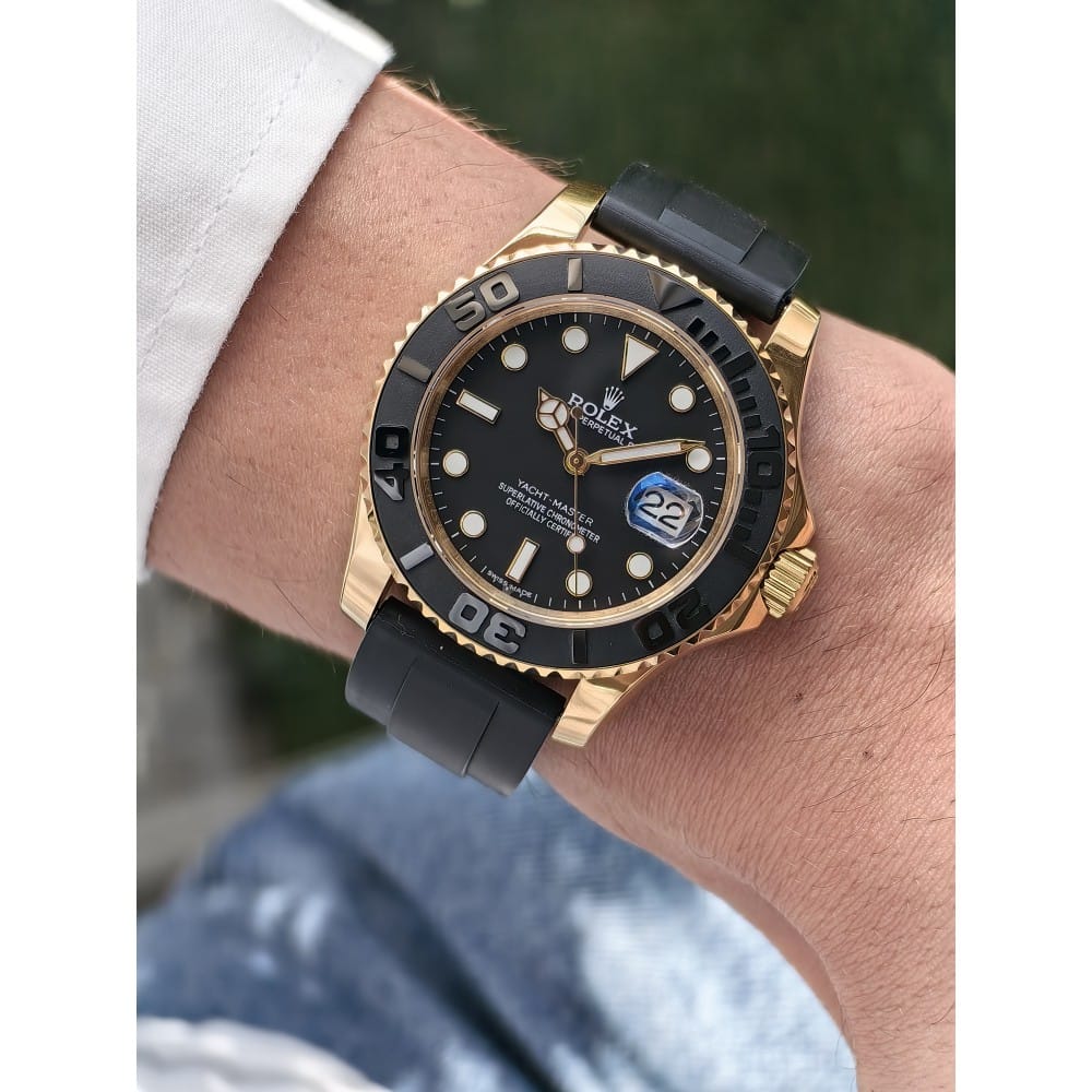 rolex yacht master gold 40mm automatic watch - Image 2