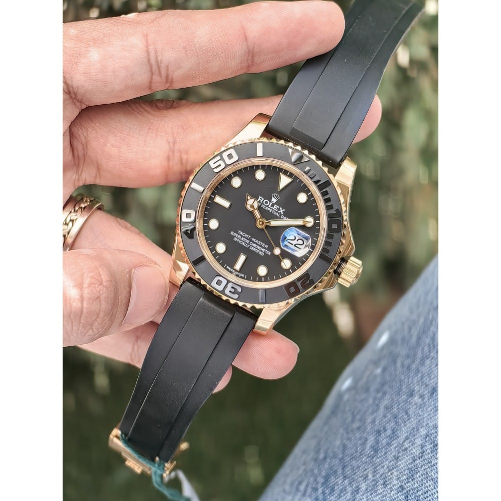 rolex yacht master gold 40mm automatic watch - Image 6