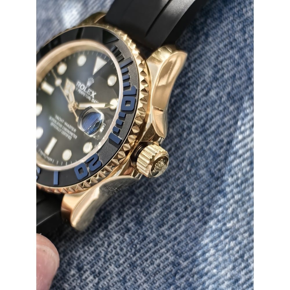 rolex yacht master gold 40mm automatic watch - Image 4