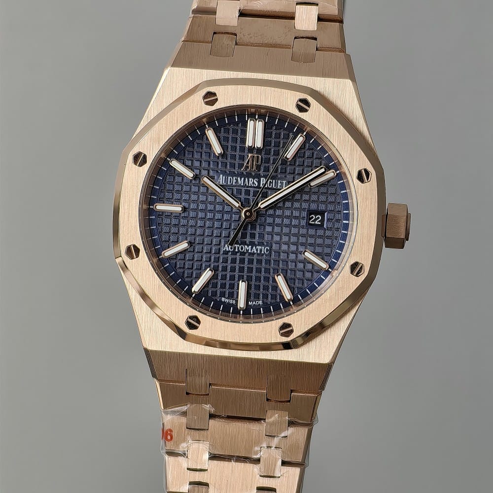 audemars piguet automatic rose gold blue dial 42mm - Image 2