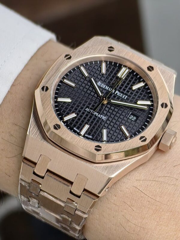 audemars piguet automatic rose gold black dial 42mm