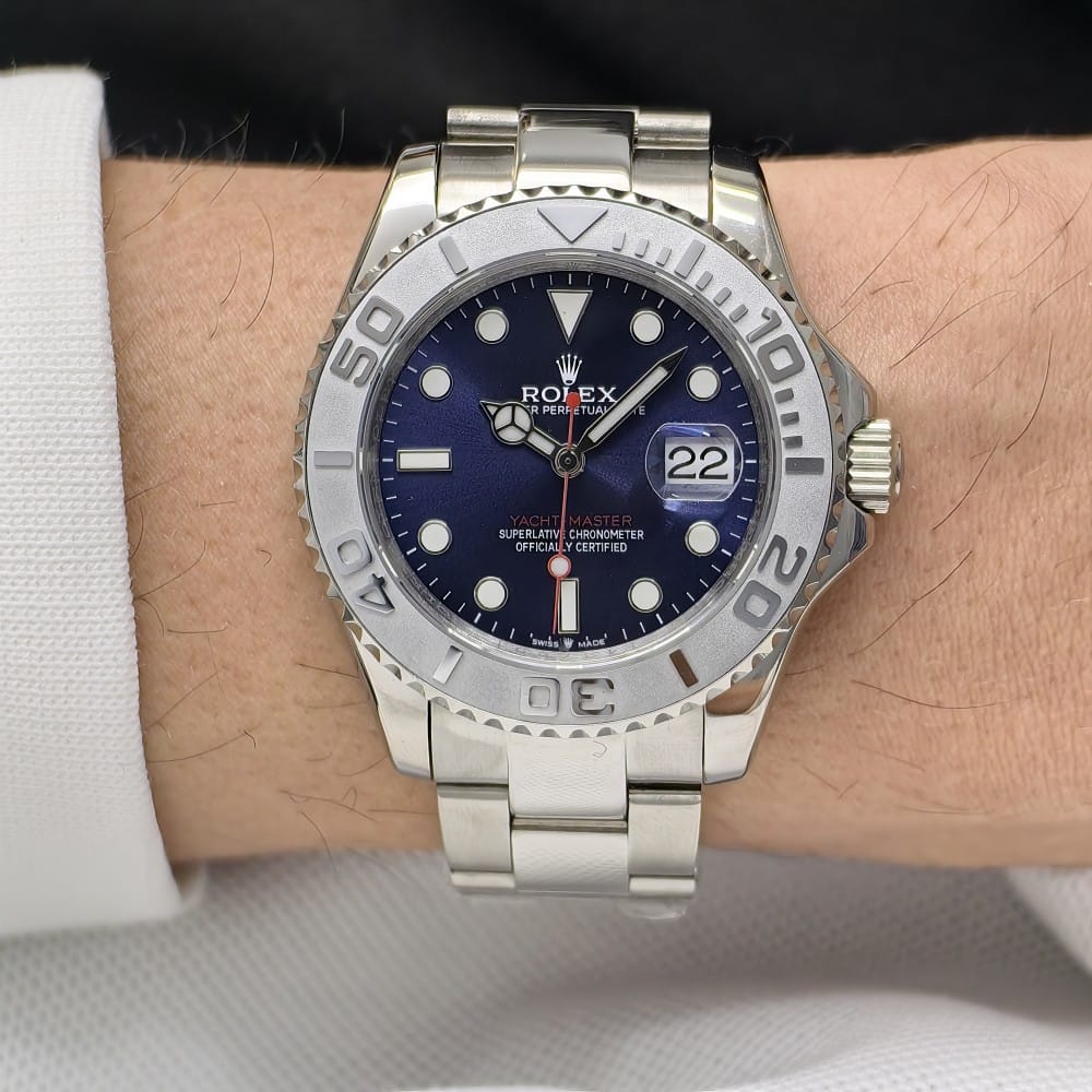 rolex yacht master blue 40mm automatic watch - Image 2