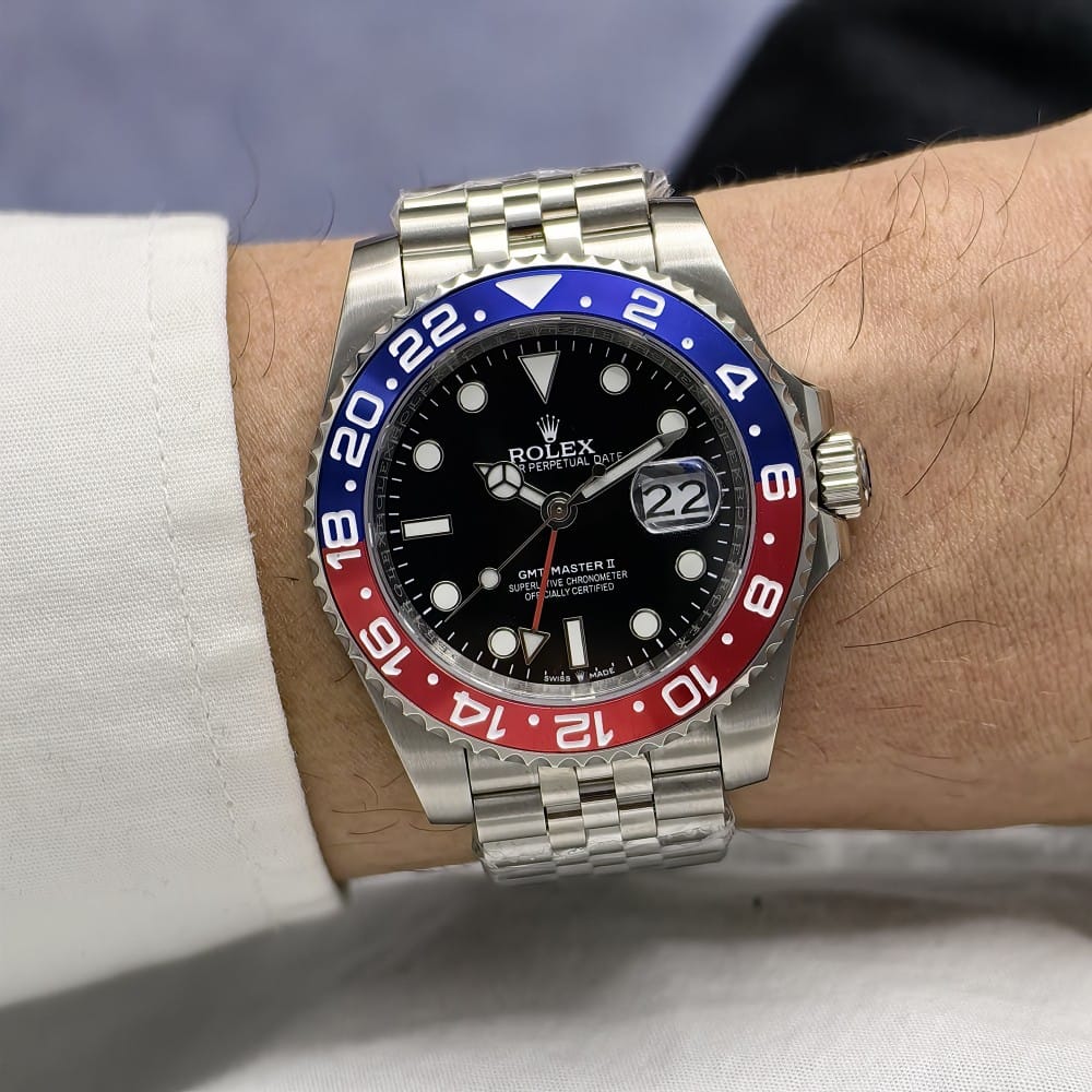 rolex gmt master ii pepsi jubilee 40mm watch - Image 4