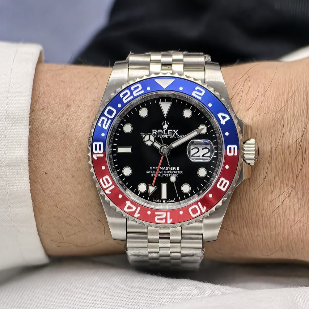 rolex gmt master ii pepsi jubilee 40mm watch - Image 2