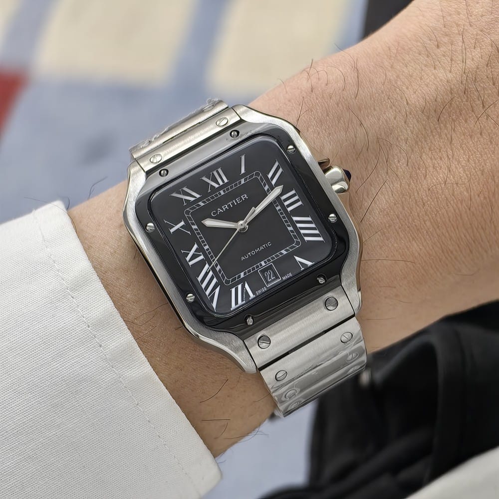 cartier santos automatic watch - 40mm stainless steel - Image 3