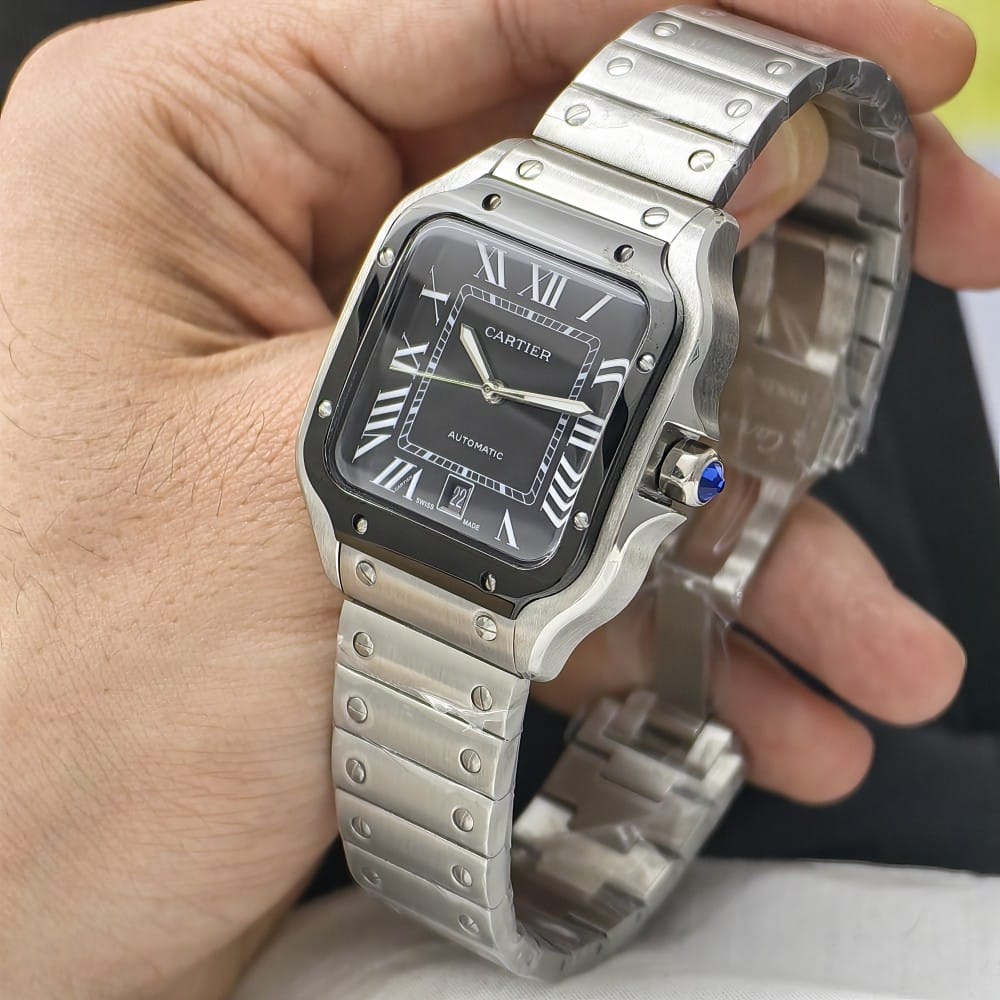 cartier santos automatic watch - 40mm stainless steel - Image 2