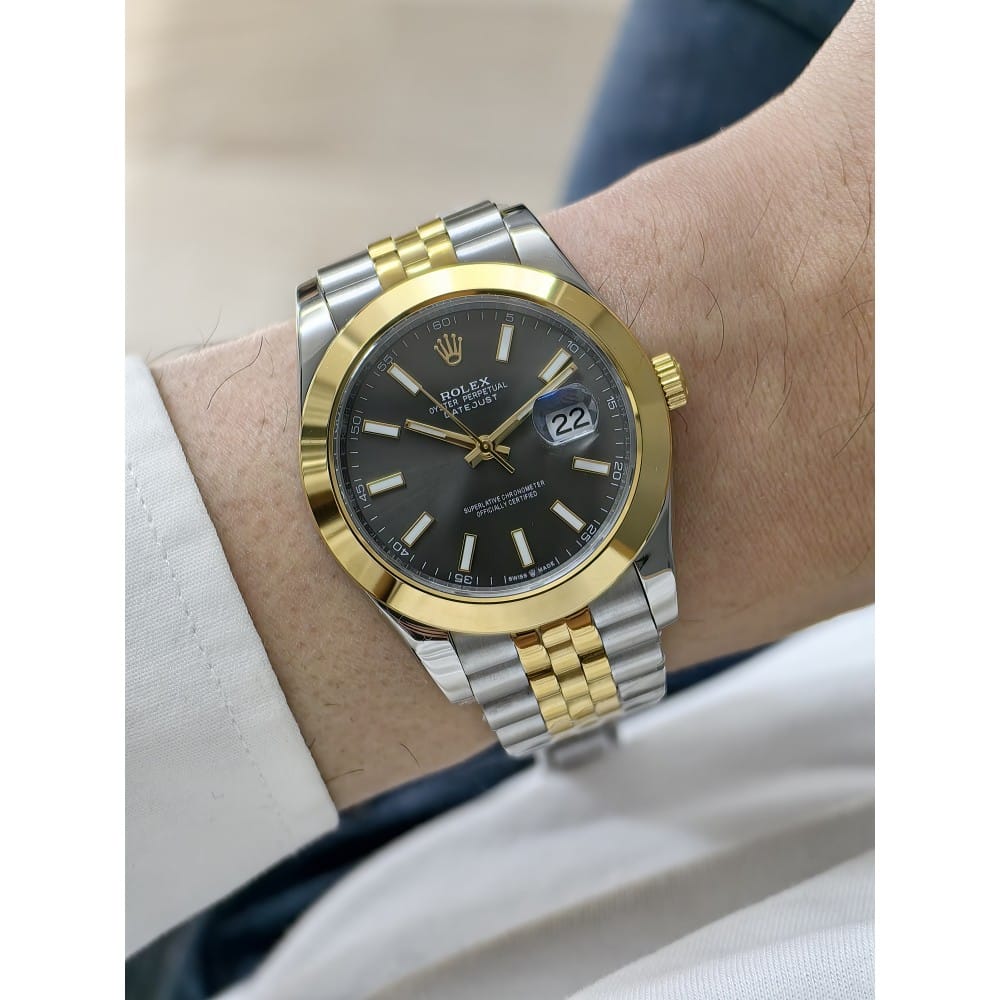 rolex datejust 47mm automatic watch - stainless steel & gold - Image 3