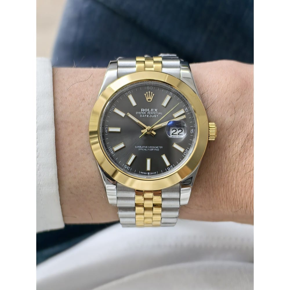 rolex datejust 47mm automatic watch - stainless steel & gold - Image 4