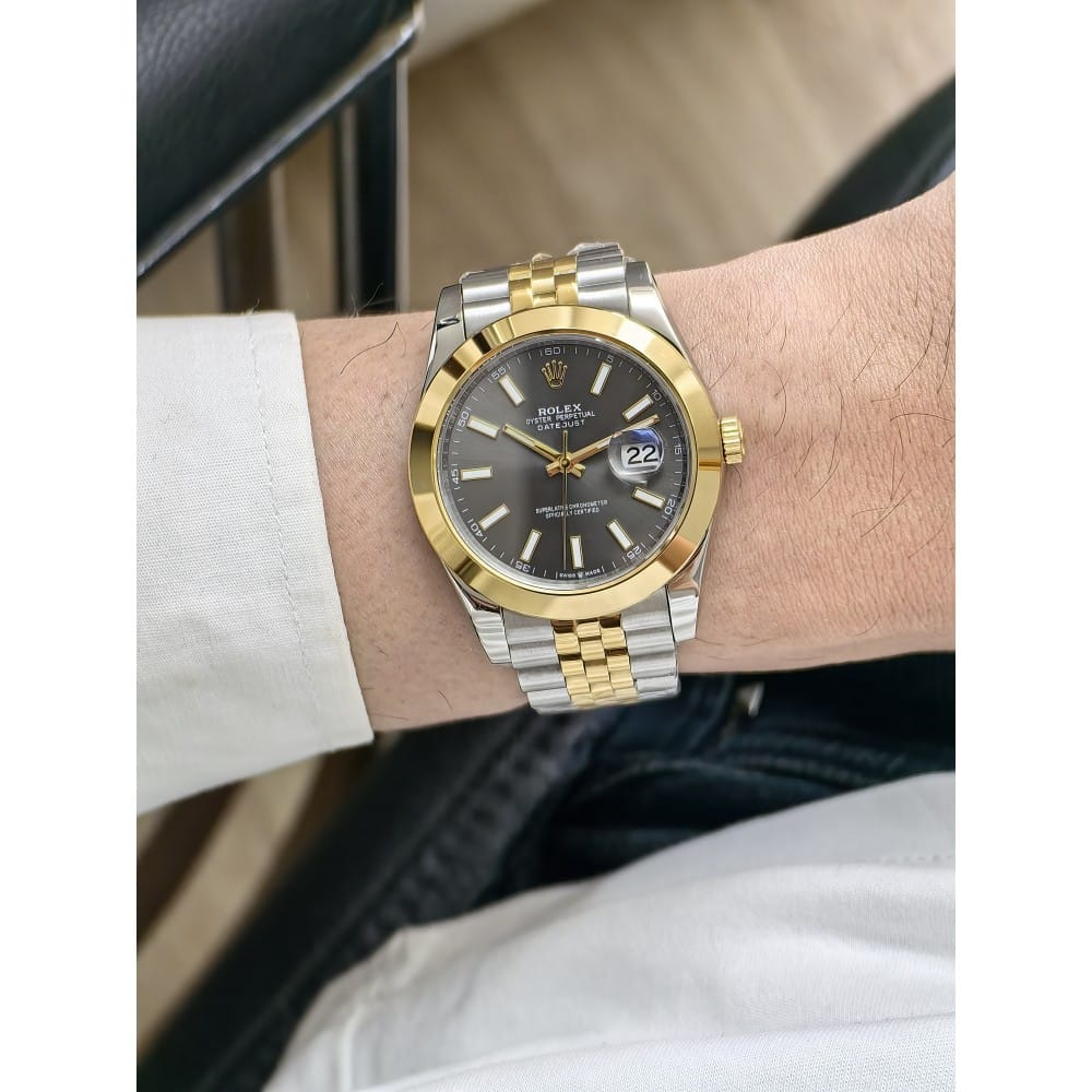 rolex datejust 47mm automatic watch - stainless steel & gold - Image 2