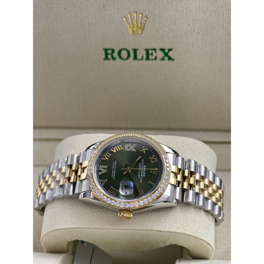 rolex datejust 36mm with diamond bezel - Image 4