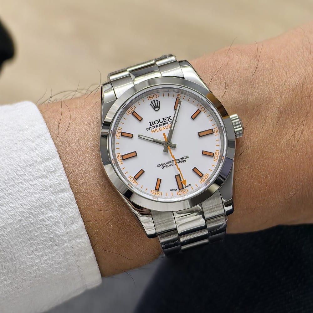 rolex milgauss 40mm automatic watch - stainless steel - Image 4
