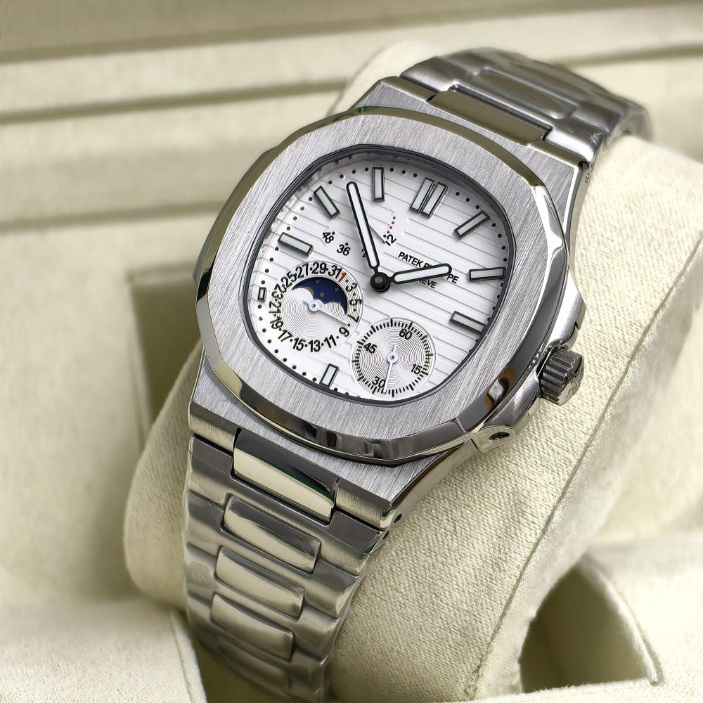 patek philippe nautilus 5712 white 41mm stainless steel watch