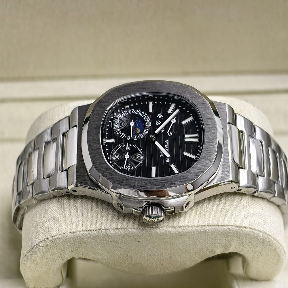 patek philippe nautilus 5712 black 41mm stainless steel watch - Image 2