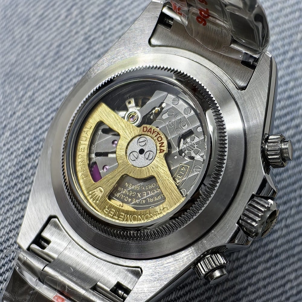 rolex daytona panda black dial 39.5mm automatic watch - Image 4