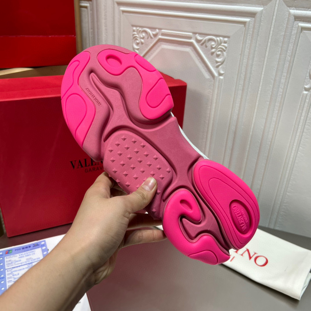 valentino unisex sneakers 35-44 with pink sole