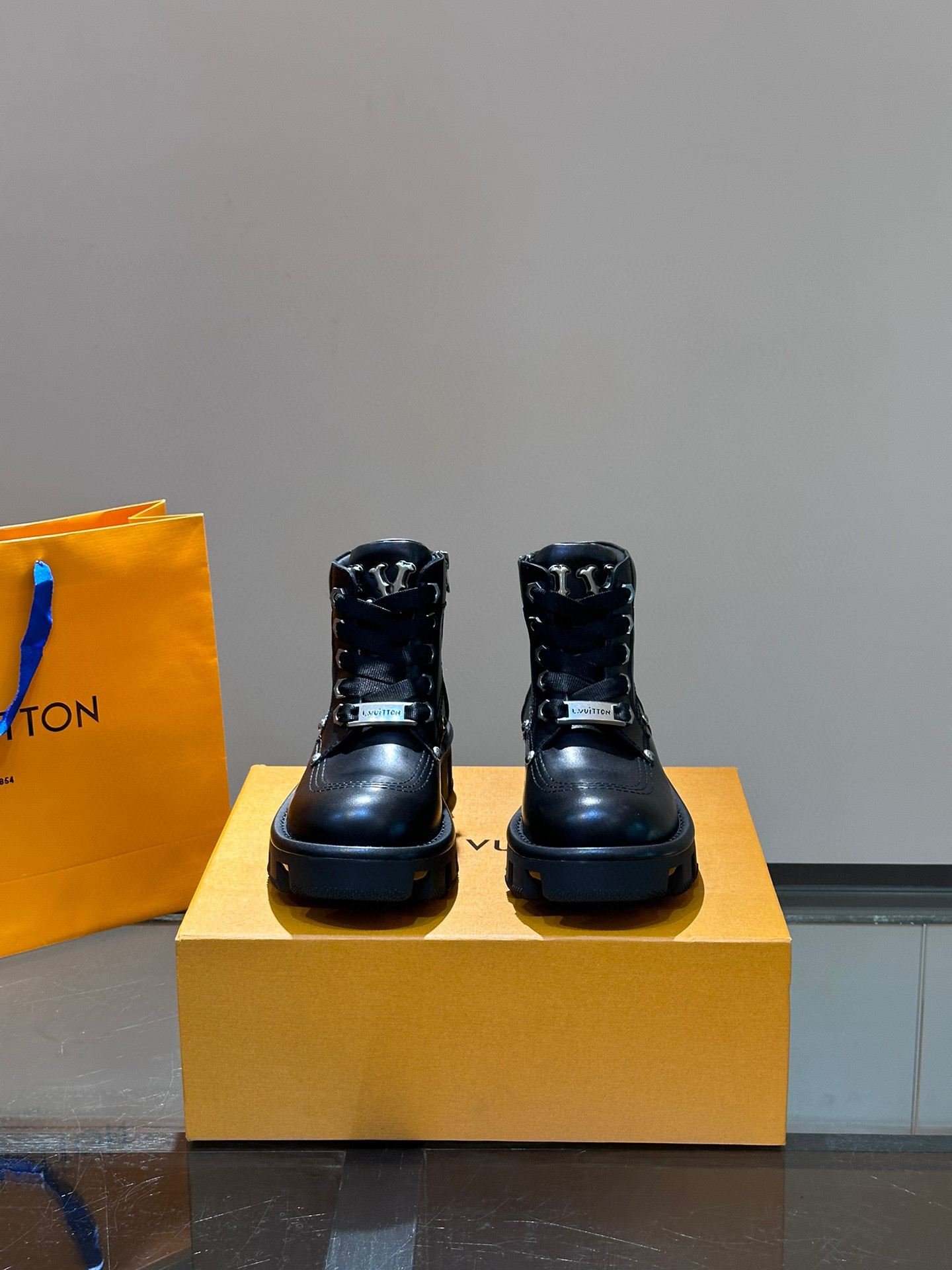 louis vuitton black ankle boots size 35-44