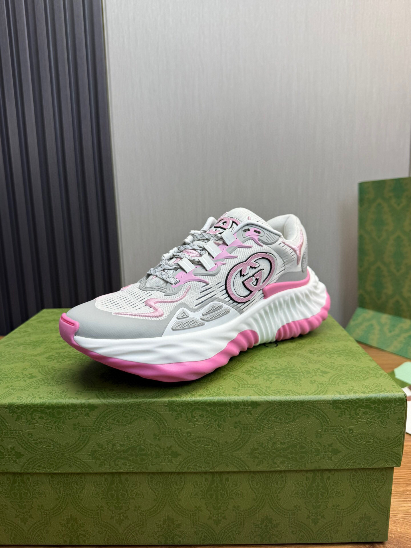 gucci g couples sneakers 35-44 8063420 - pink/gray