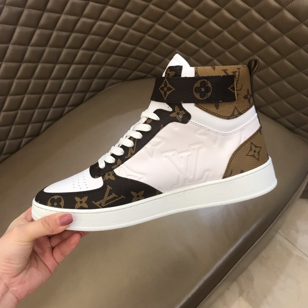 louis vuitton high-top sneakers for couples, size 35-44