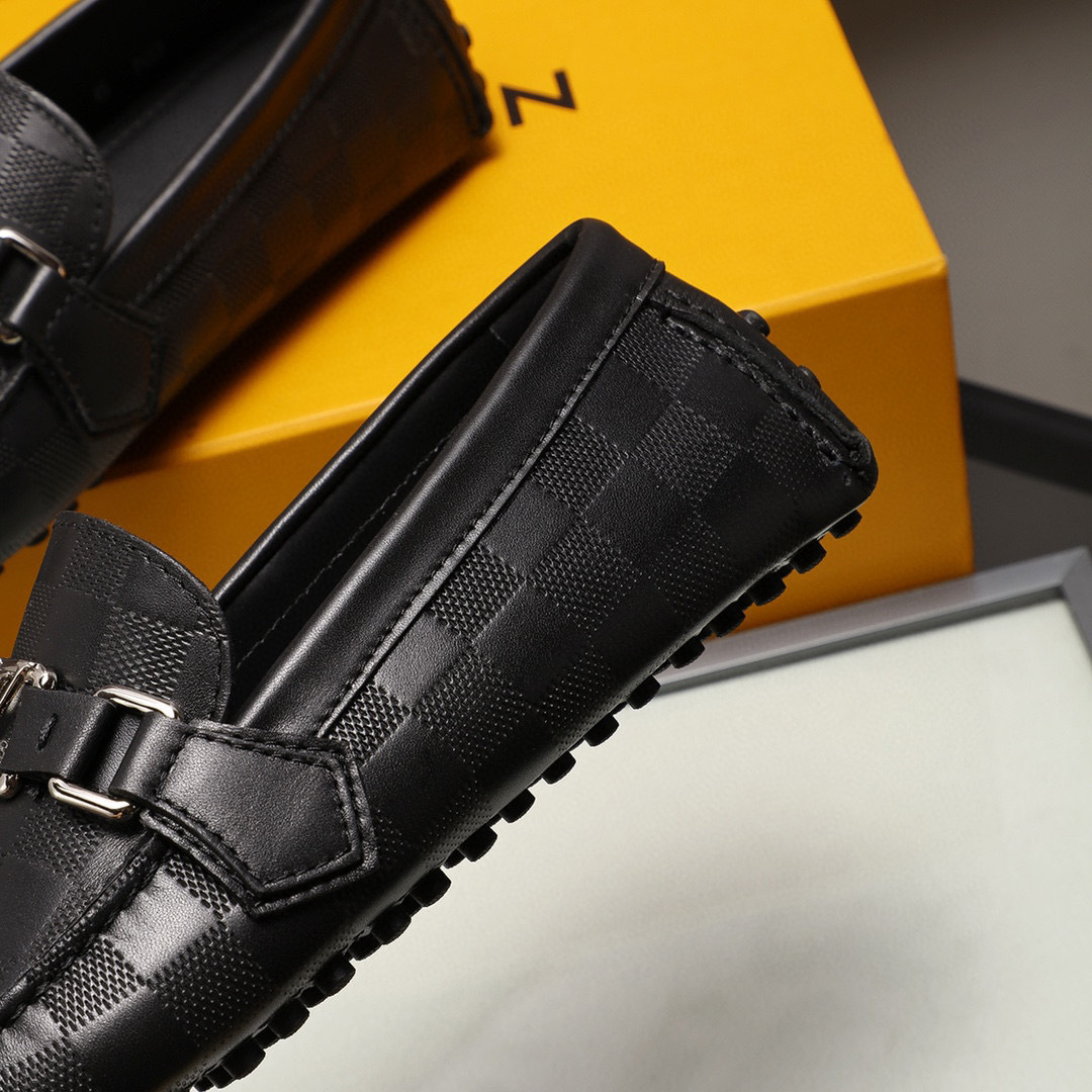 louis vuitton black moccasins size 38-44
