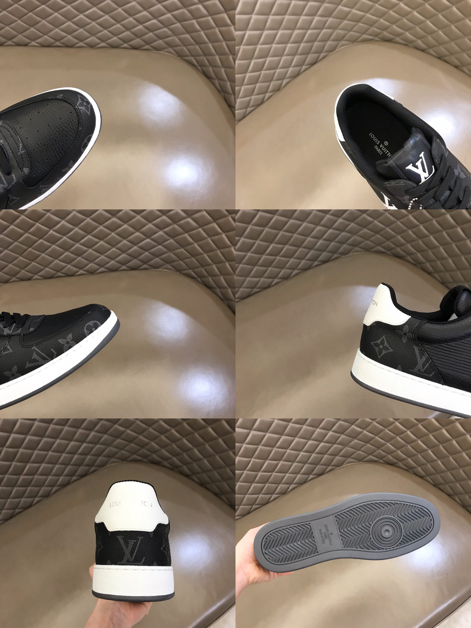 louis vuitton black casual sneakers size 38-44 - Image 9