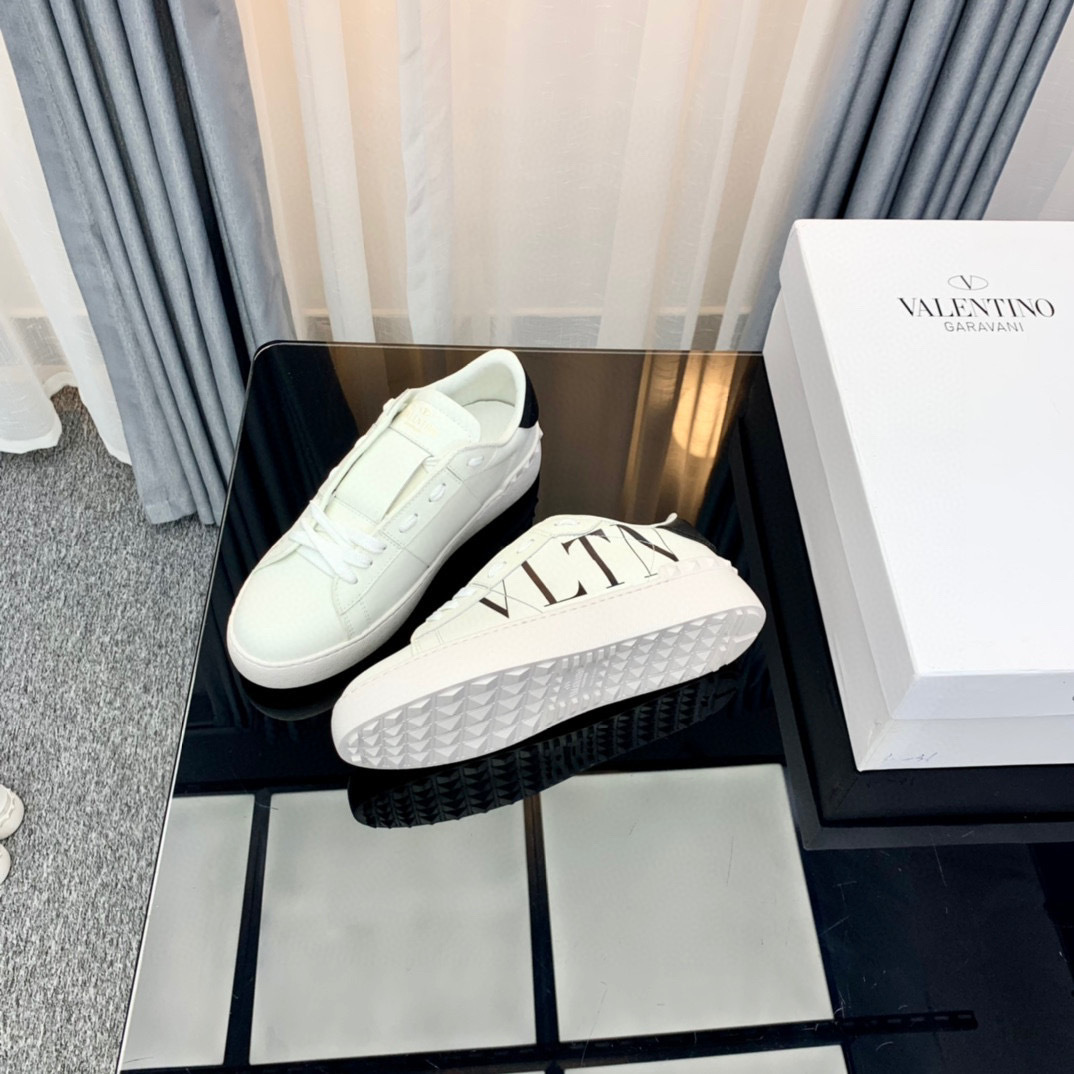valentino white sneakers for couples - sizes 35-44