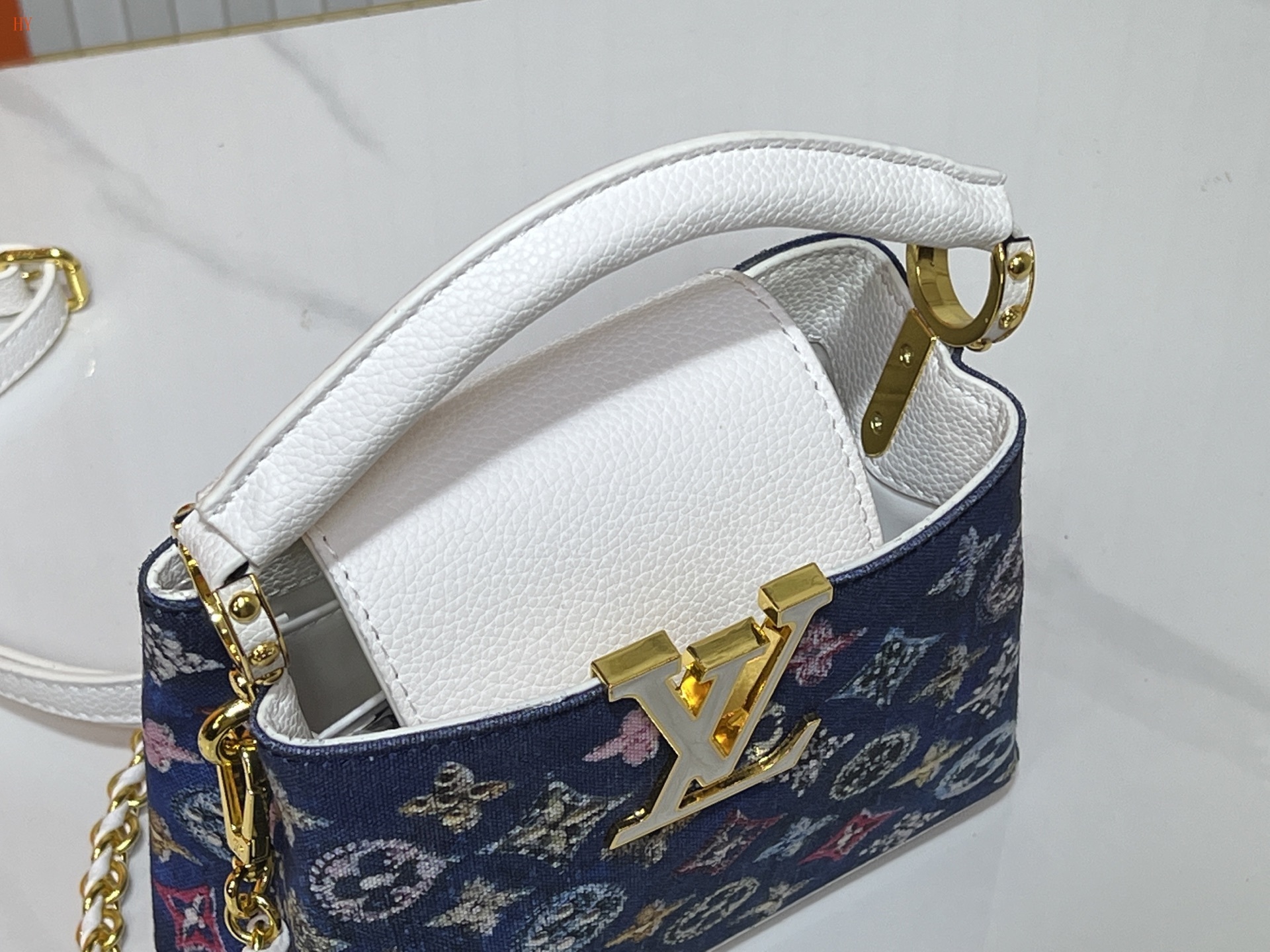 louis vuitton 21*14*8 monogram denim handbag - Image 2