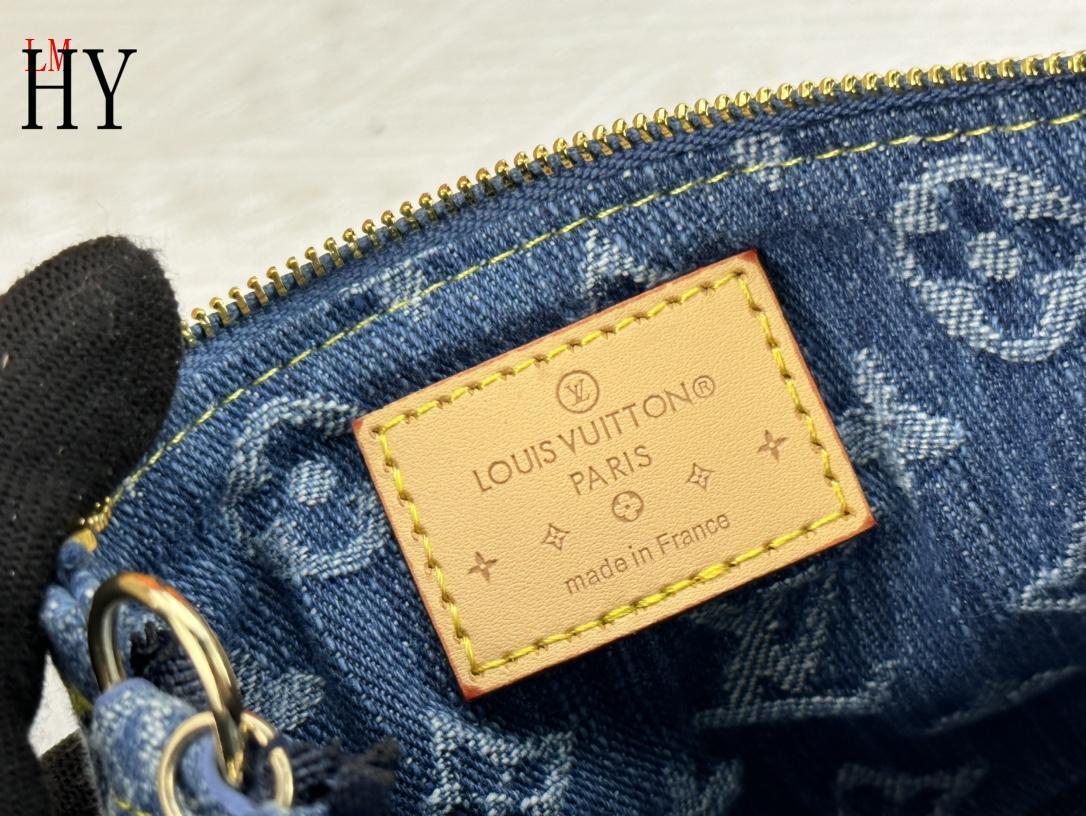 louis vuitton denim crossbody bag - 15.5 x 10.5 x 4 - Image 2