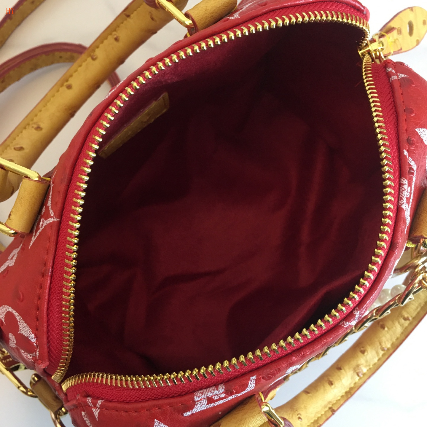 louis vuitton red handbag 20.5*13.5*12 - Image 2