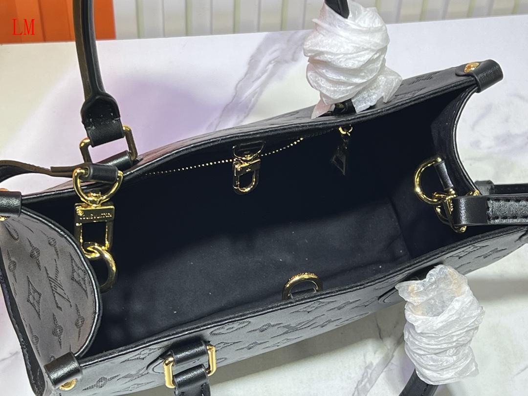 louis vuitton black handbag 25x19x11 cm - Image 2