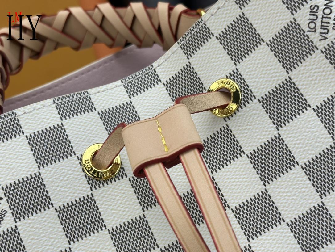 louis vuitton damier canvas bucket bag - 26x26x17.5 cm - Image 2