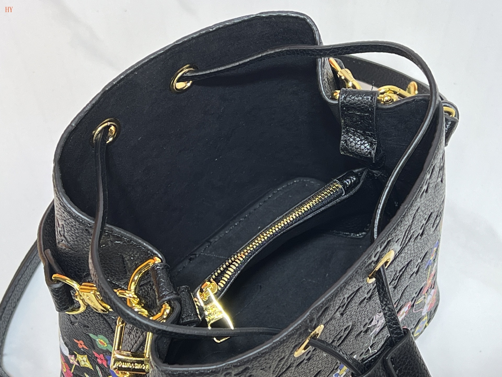 louis vuitton floral embroidered bucket bag - 20x20x13 cm - Image 2