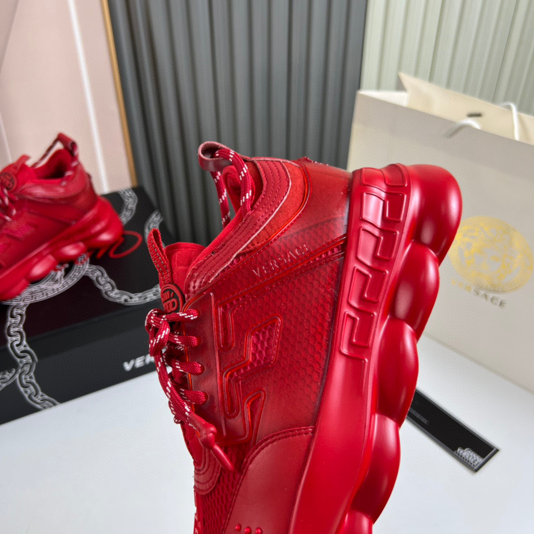 versace red dad sneakers size 38-44 - Image 2