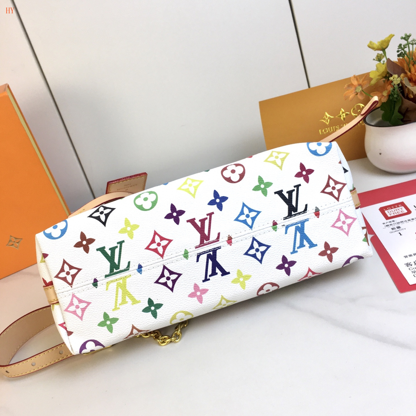 louis vuitton multicolored monogram bag 26*17*10 - Image 2