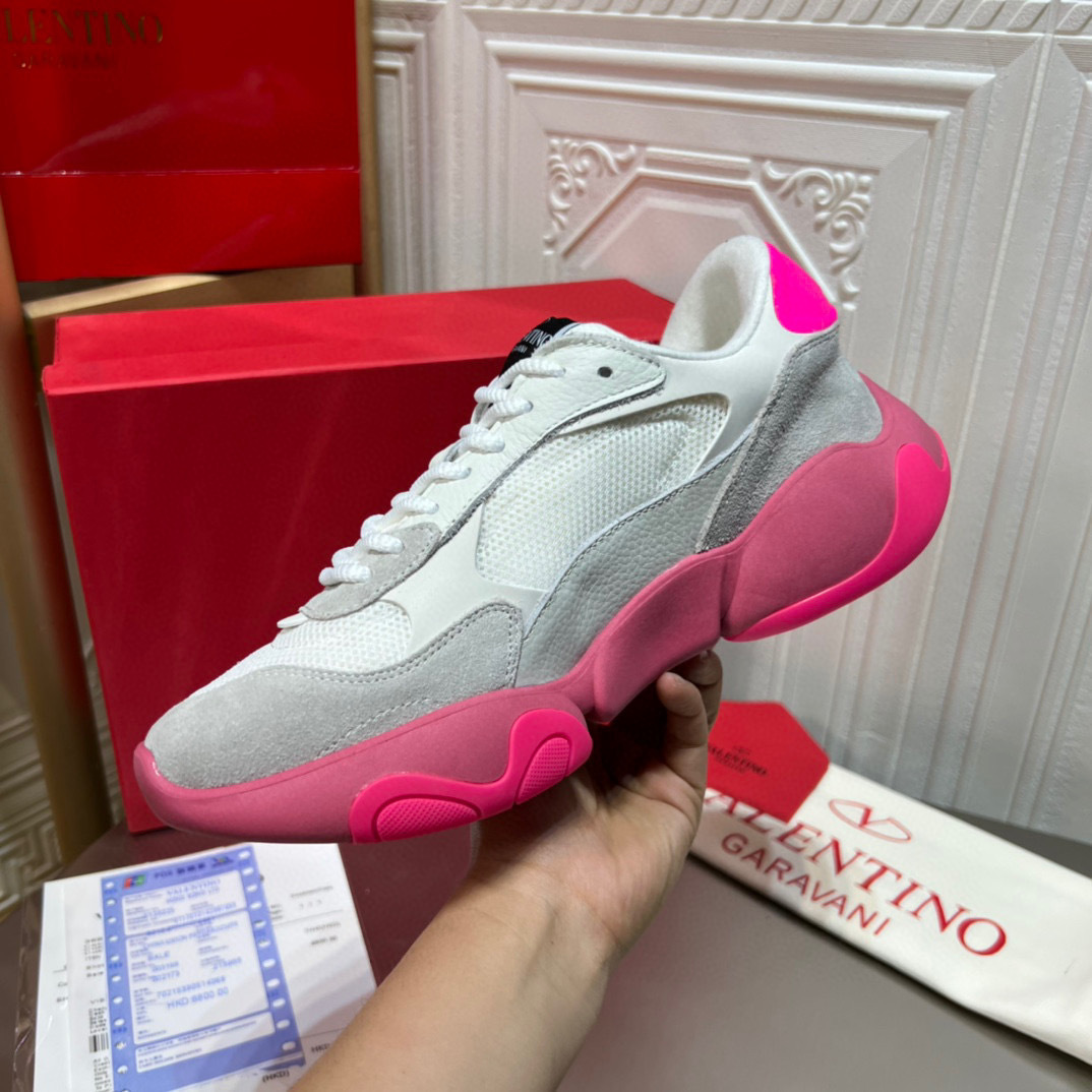valentino unisex sneakers 35-44 with pink sole - Image 2