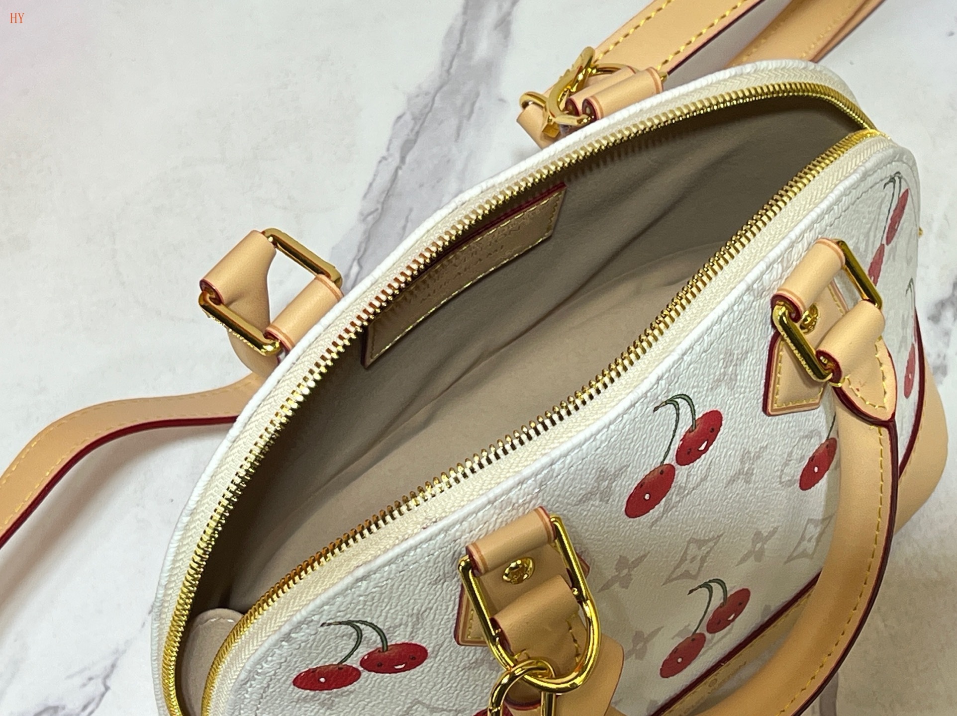 louis vuitton cherry print handbag - 23.5x17.5x11.5 cm - Image 2